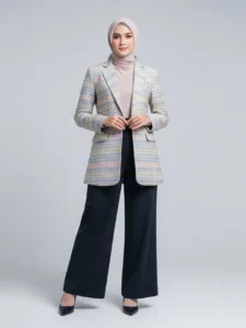 Blazer Lurik Warna Pastel atau Monokrom